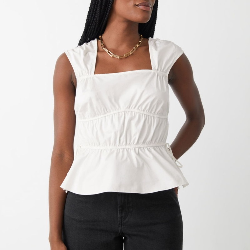 & other stories tiered side tie top